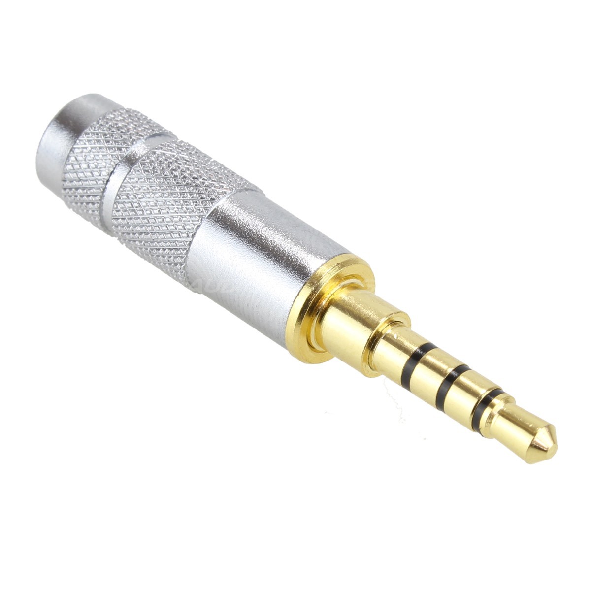 Jack 3.5mm plug male stereo 4 poles Gold plated Ø 6mm (Unit) Audiophonics