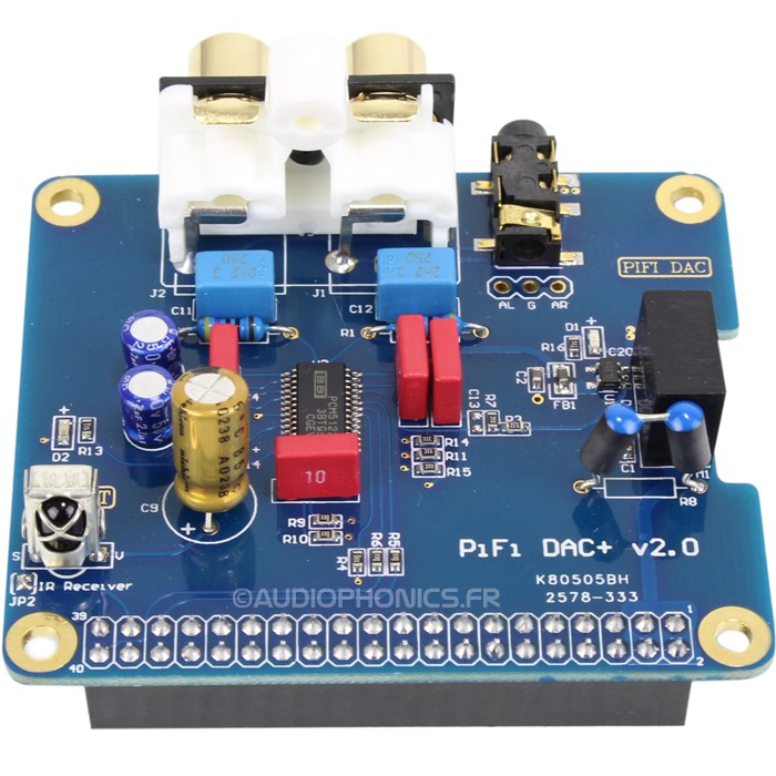 Dac Pcm5122 I2s Hat 32bit384khz Raspberry Pi A B 20 Audiophonics 9713