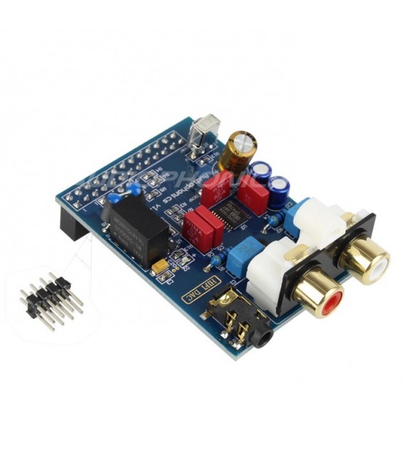 DAC PCM5102 I2S P5 32bit 384kHz Raspberry PI Audiophonics