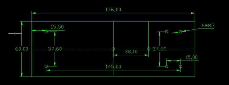 radiateur dissipateur transistor 176 mm