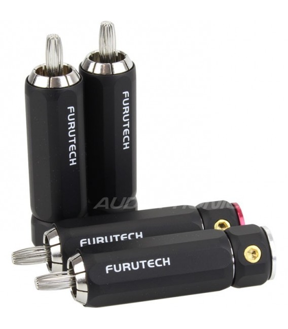 Audiophonics - FURUTECH FP-106 (R) Rhodium Plated RCA Connectors Ø9.2mm  (Set x4)