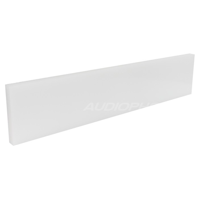 Plaque HDPE blanche 450x132x15mm