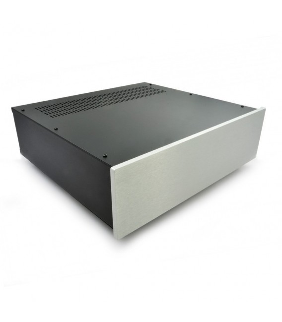 HIFI 2000 Case 3U 400mm - Front 10mm Silver - Audiophonics