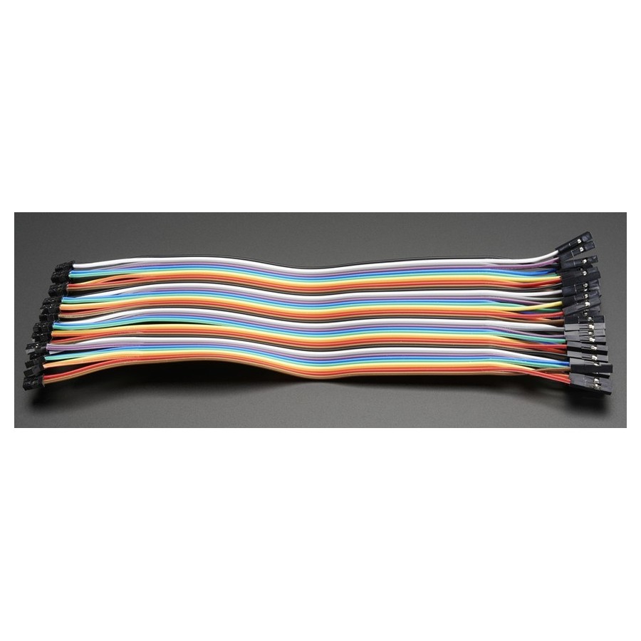Audiophonics - Female - Female 2.54mm GPIO Jumper Wires 20cm (x40)