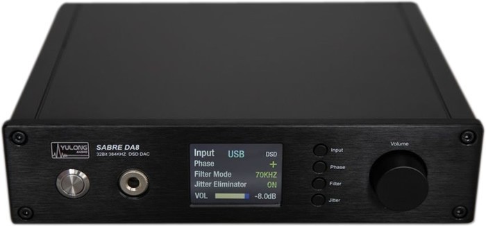 Yulong Audio SABRE DA8 DSD DAC 32bit/384kHz Class A Noir