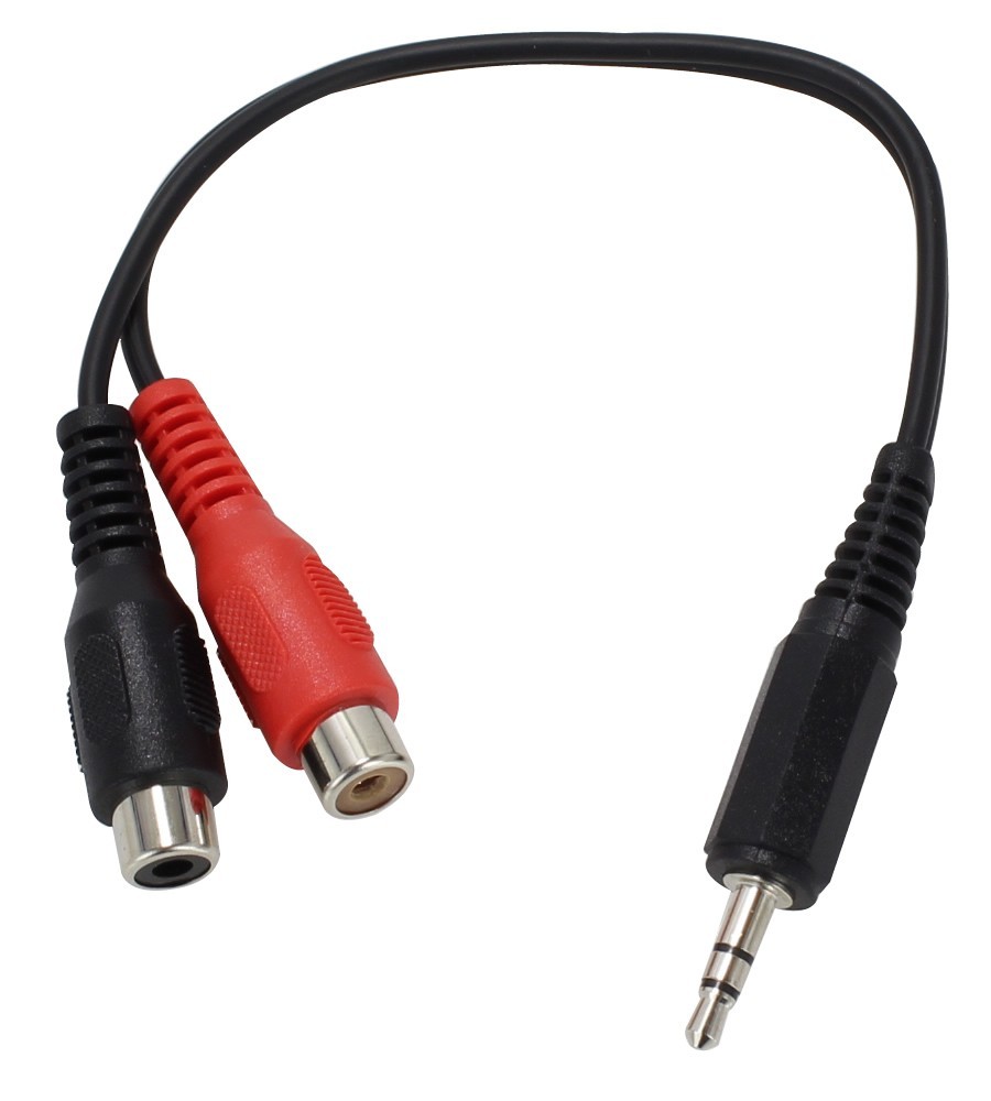 Câble Audio Jack 3.5mm Male Vers Double Jack 3.5mm Femelle B