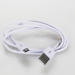 Câble USB-A Mâle / Micro USB-B Male 2.0 1.5m Blanc