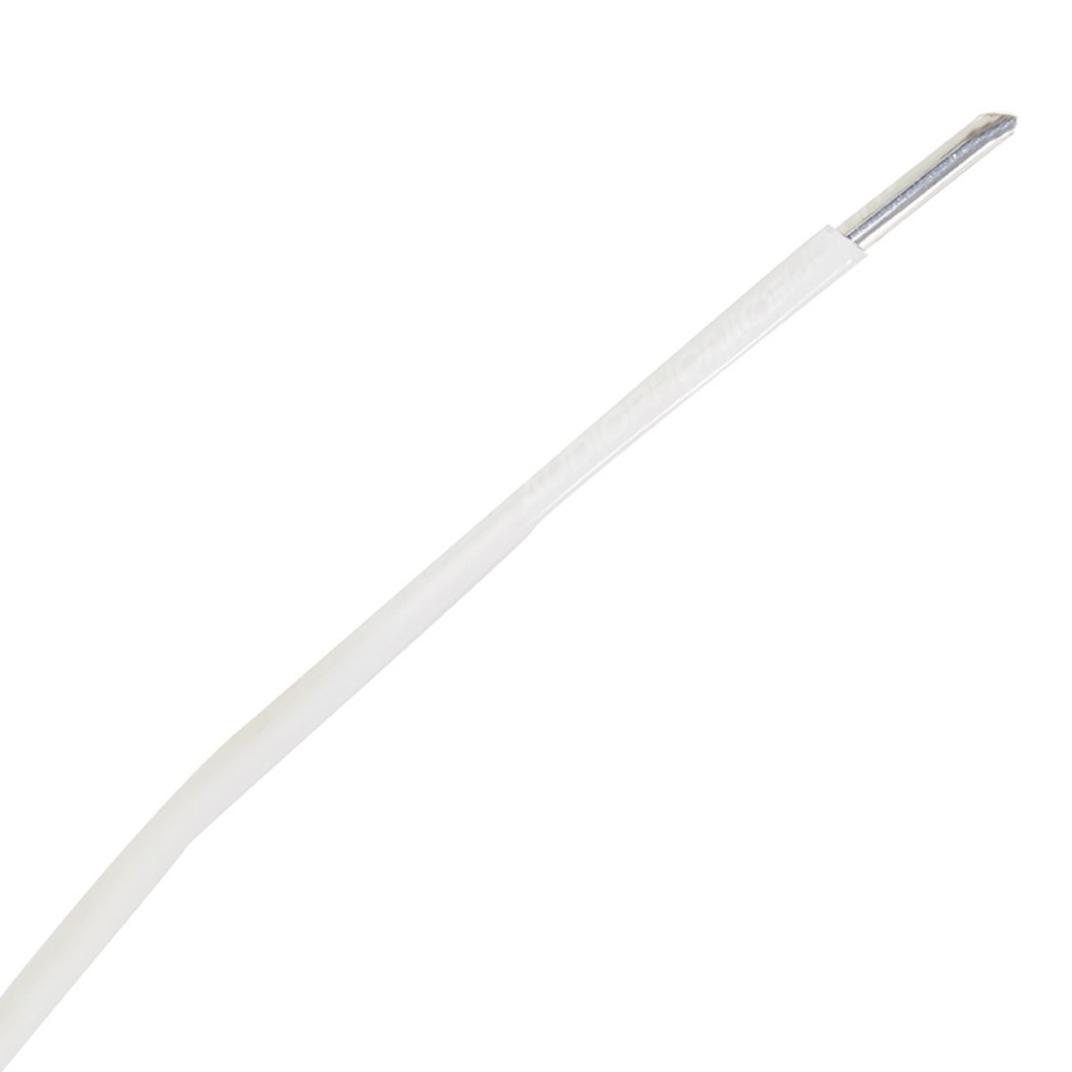 Fil de câblage monobrin Cuivre plaqué Argent PTFE 0.14mm² Blanc