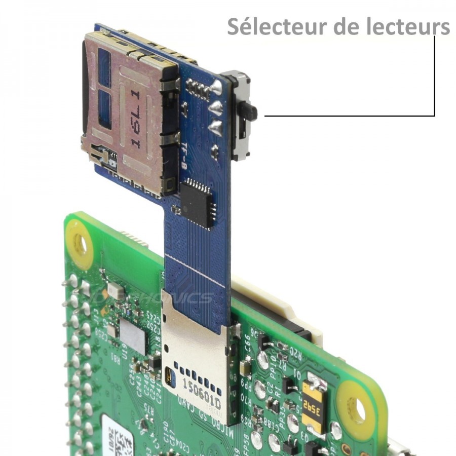 Lecteur de cartes SD 3 en 1 - Raspberry Pi Maroc - 3 Connecteurs USB