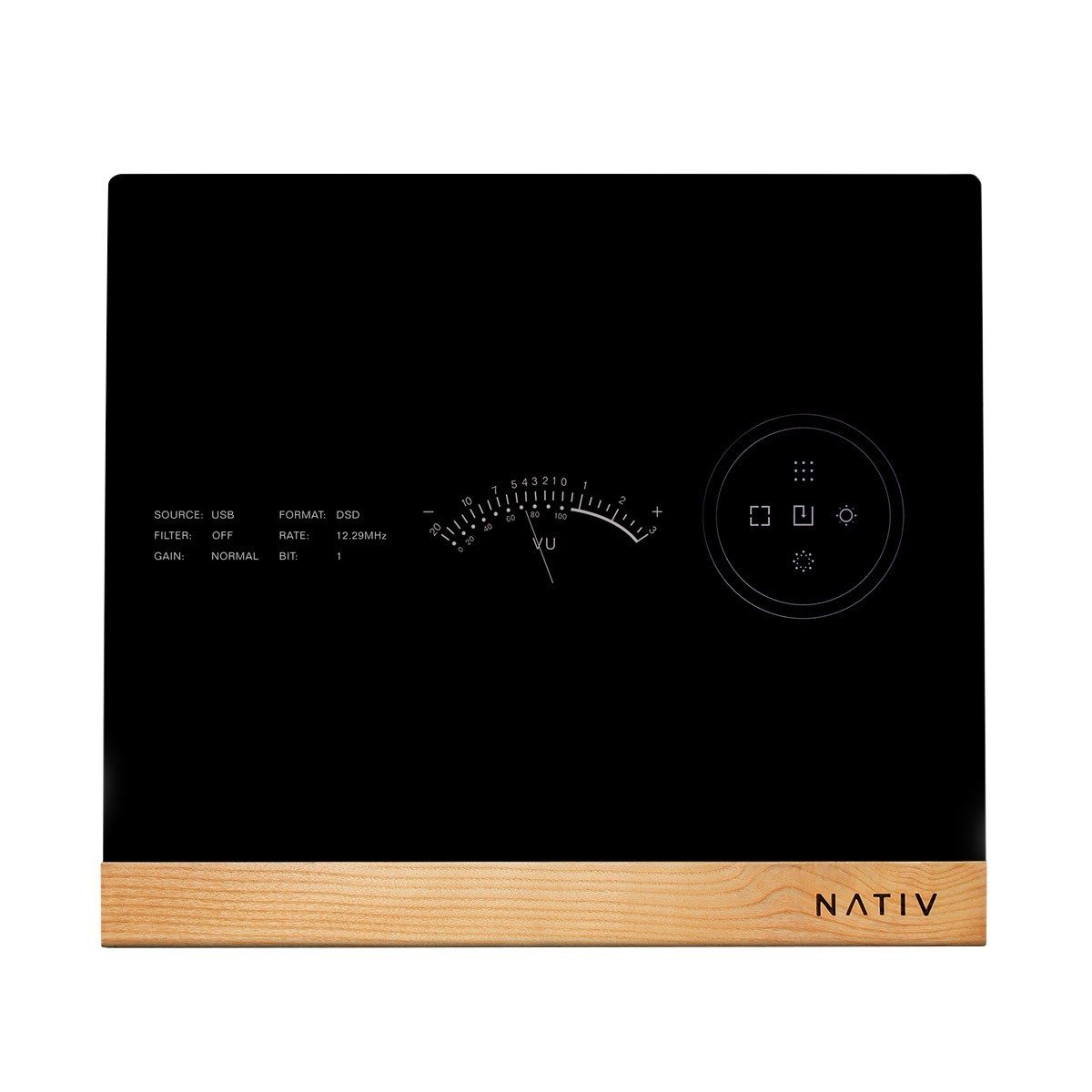 NATIV WAVE - Symmetrical DAC 2x PCM1792A 24bit / 192kHz DSD256 DXD Maple Stand