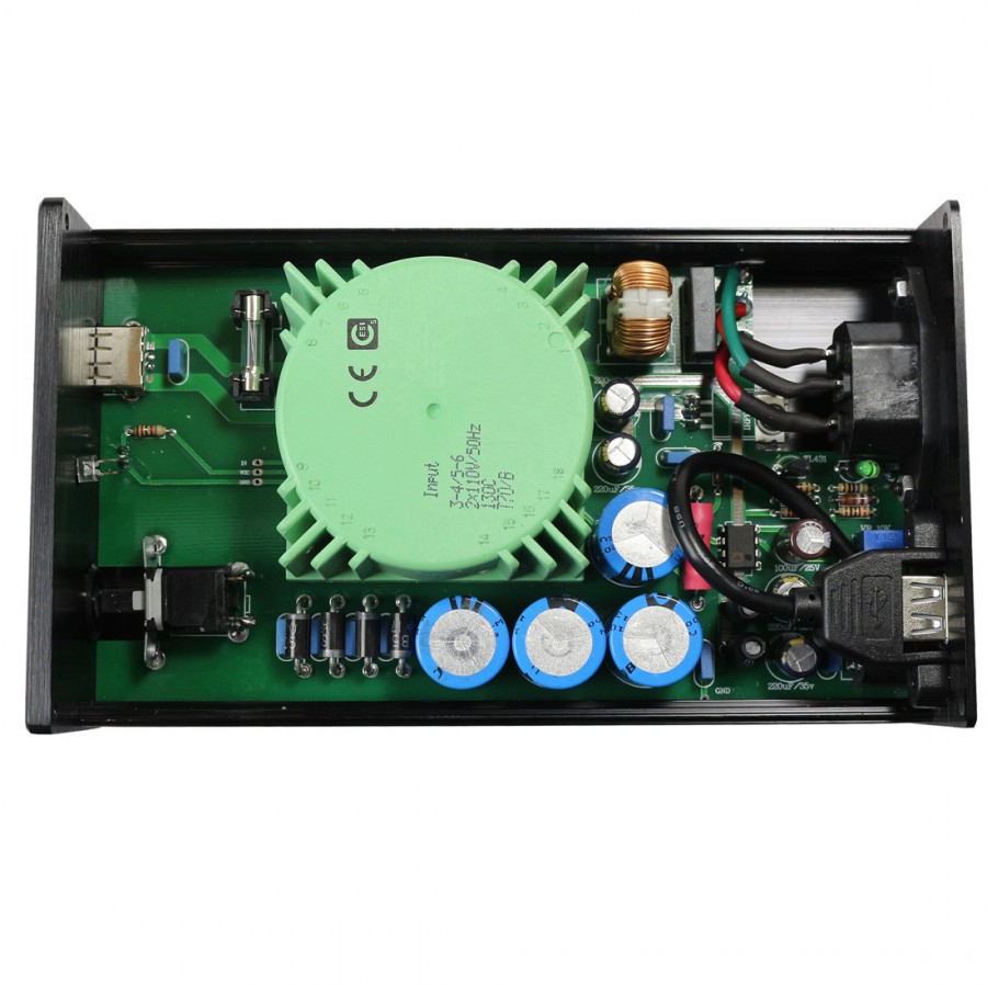 Audiophonics - Câble Secteur Standard IEC C13 vers Schuko Mâle Coudé  3x1.5mm² 1.5m