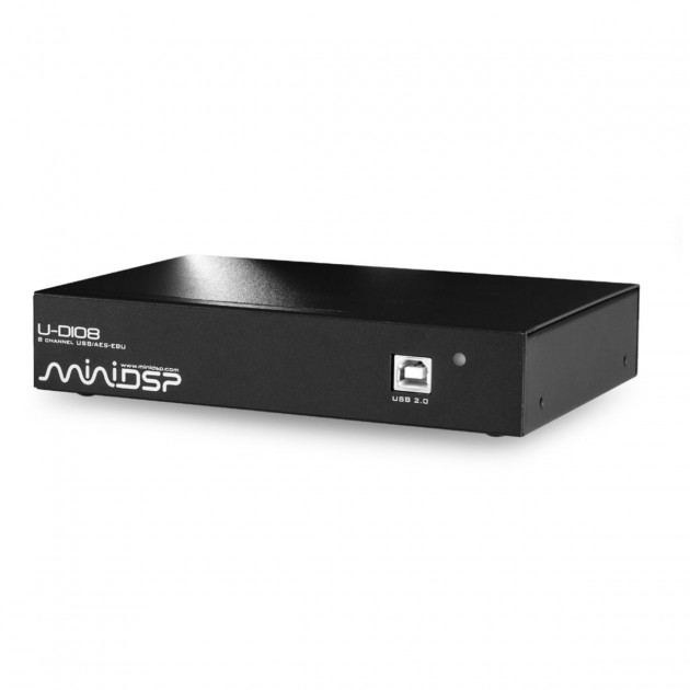 Audiophonics - MiniDSP U-DIO8 Digital interface 8 channels AES/EBU 192KHz  USB 7.1