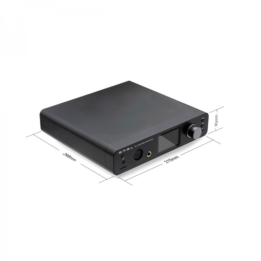 SMSL DP3 Streamer DLNA Airplay Bluetooth aptX DAC 2x ES9018Q2C 32bit 384kHz  DSD256 - Audiophonics