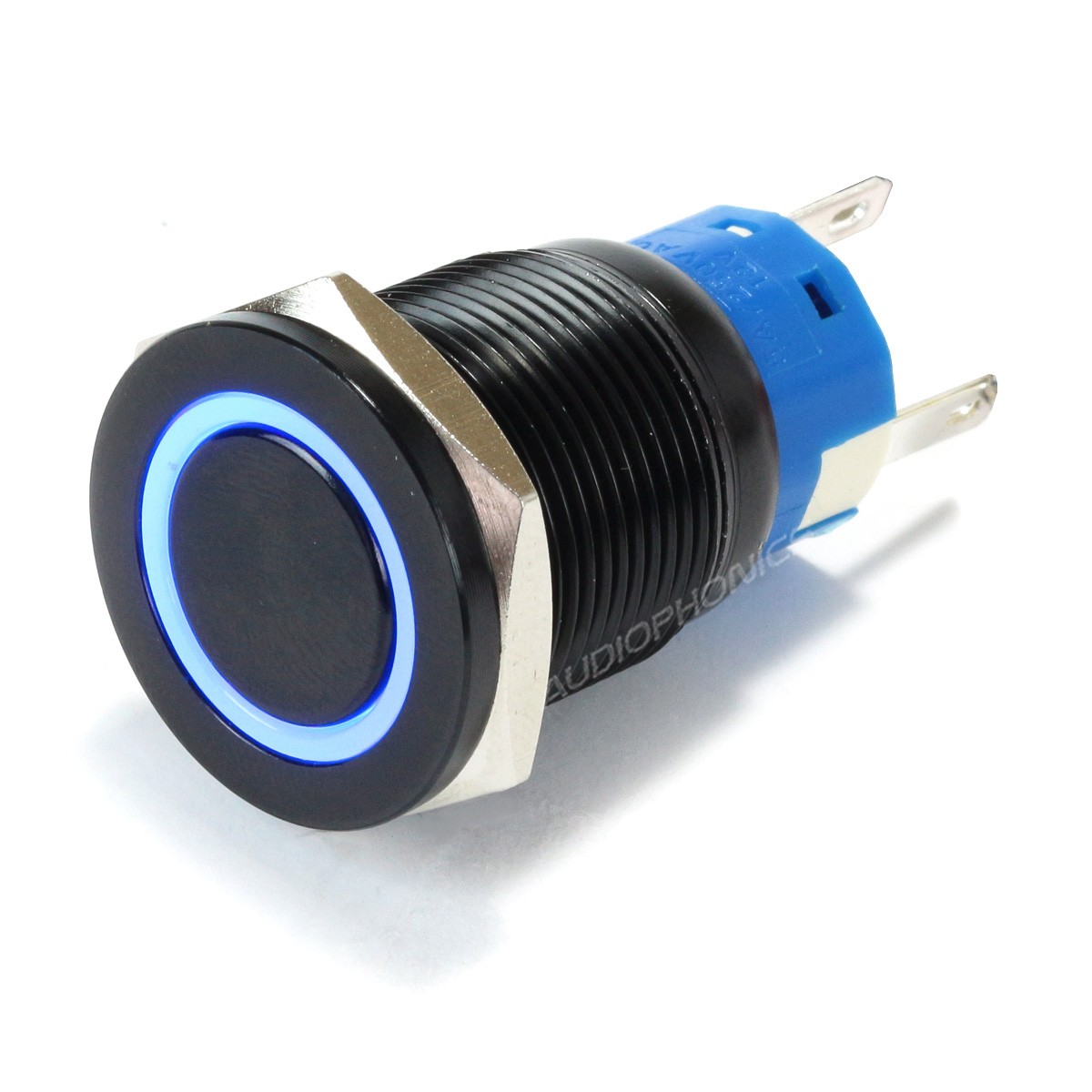 blue push light