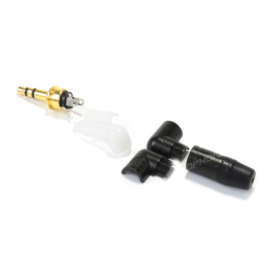 NEUTRIK NTP3RC-B Jack 3.5mm Connector 3 Poles Stereo Angled Gold Plated  Ø4.5mm (Unité) - Audiophonics