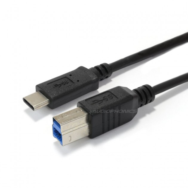 Câble USB mâle 2.0 A vers B, 3 pieds, 1m, haute vitesse, pour