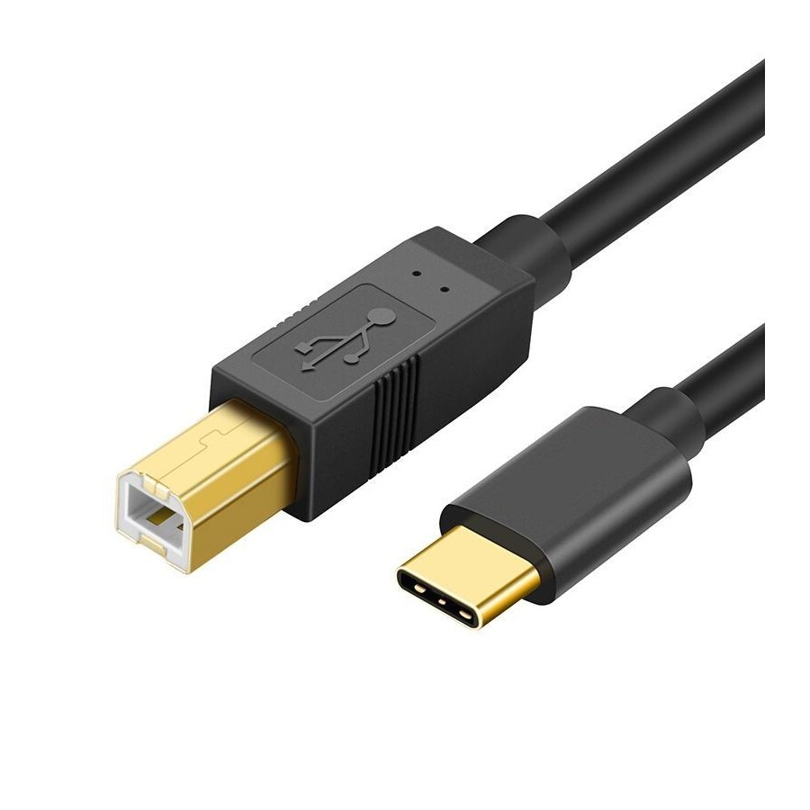 Male USB 2.0 Cable To USB-B USB Type-C Reversible Male Gold Plated OTG ...