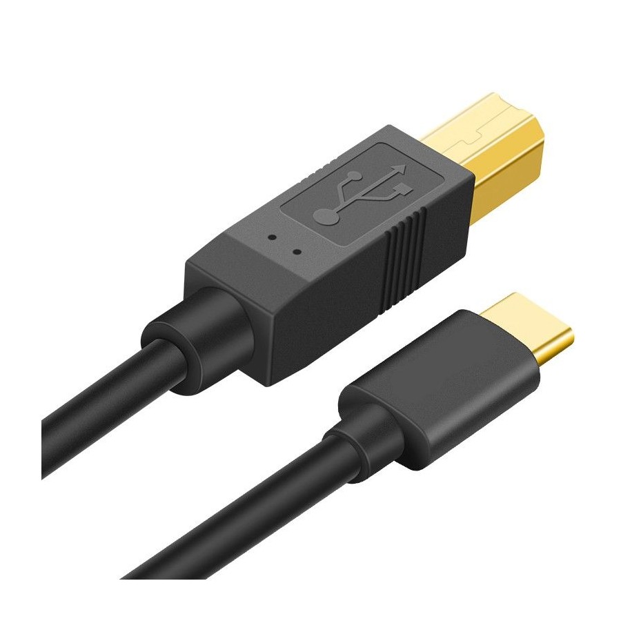 Câble USB-C vers USB-B de 2 m - M/M - USB 2.0