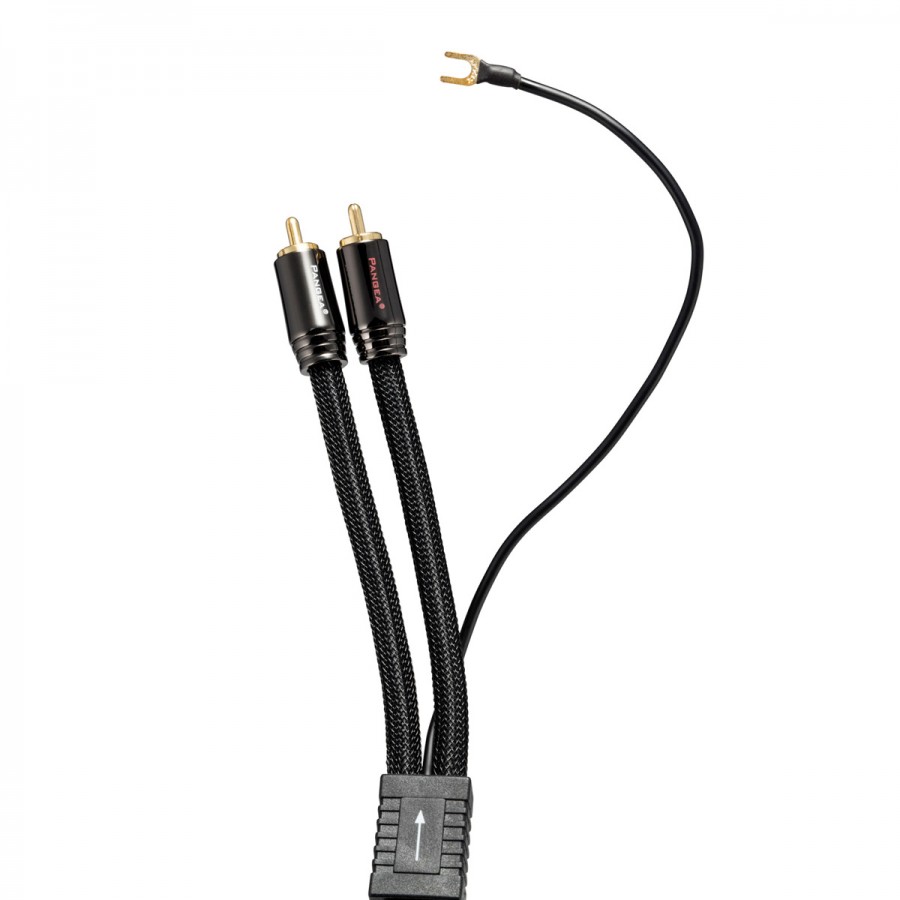 Selected Cable Câble phono RCA blindé - Longueur : 12 m - Câble audio 2 x  0,35 mm² - Câble de masse extra long - 1 x 0,35 mm² - Connecteur RCA plaqué