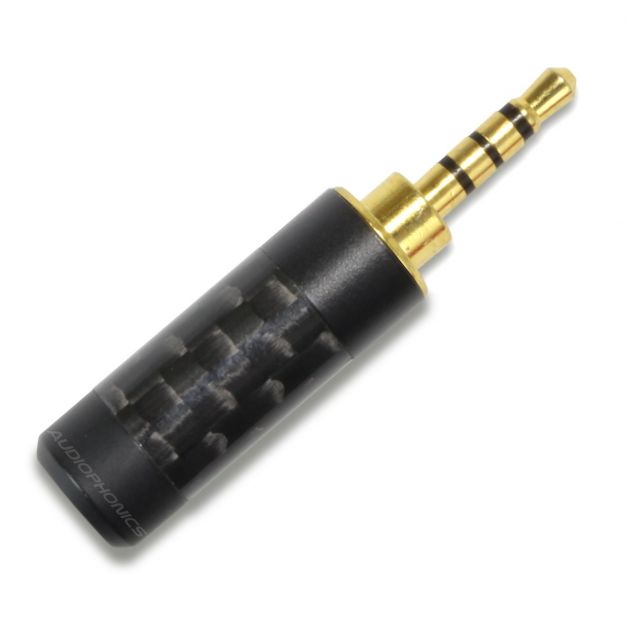 Audiophonics - Adapter Jack 2.5mm Male Mono to Jack 3.5mm Female Mono  Gold-Plated