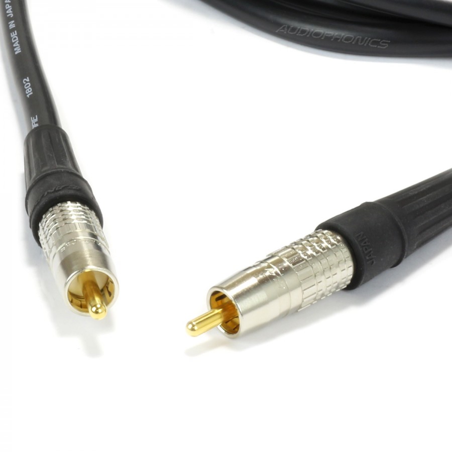 Audiophonics - CYK Câble numérique coaxial SPDIF 75 Ohm RCA-RCA OFC 24K 5m