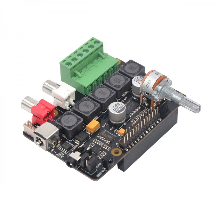 X400 Dac Class D Amplifier Headphone Amplifier 32bit 384khz 2x30w 8 Ohm For Raspberry Pi 4482