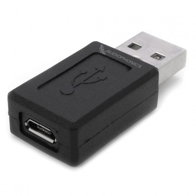 Female Micro USB to Male USB-A Adapter - Audiophonics