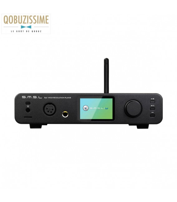 SMSL DP3 Streamer DLNA Airplay Bluetooth aptX DAC 2x ES9018Q2C 32bit 384kHz  DSD256 - Audiophonics