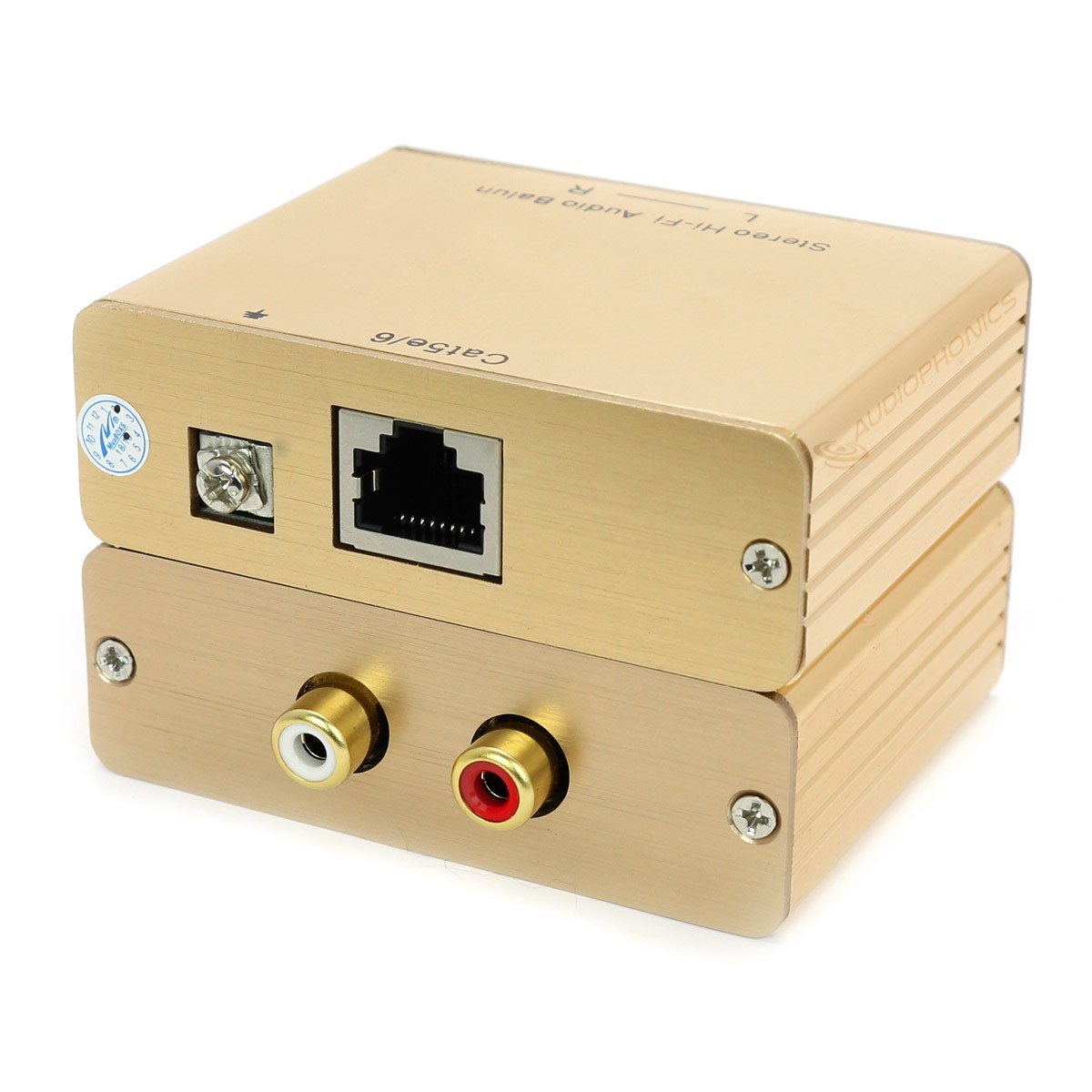 Câble Ethernet RJ45 Cat 8.1 40Gbps Blindé Plaqué Or 2m - Audiophonics