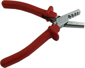 Crimping tool for cable ends from 1.5 to 6mm²