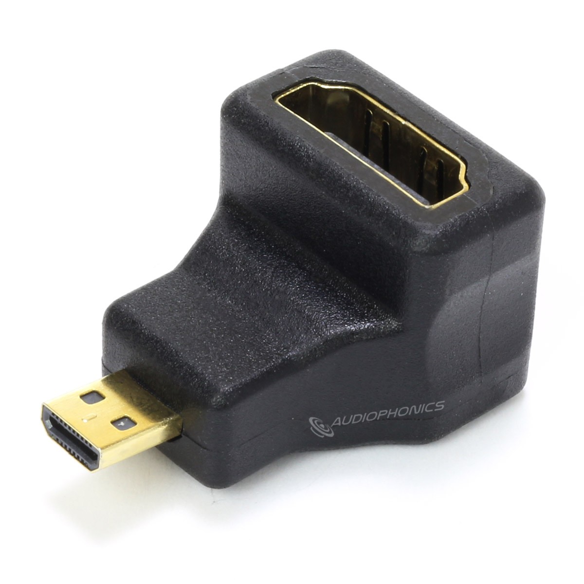 Audiophonics - Adaptateur Micro HDMI Mâle vers HDMI Femelle Coudé 90°