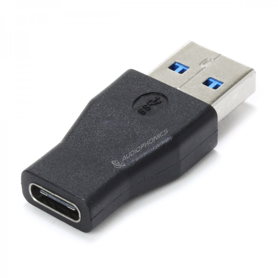 Adaptateur USB-C Mâle vers USB-C Mâle Coudé 180° OTG - Audiophonics