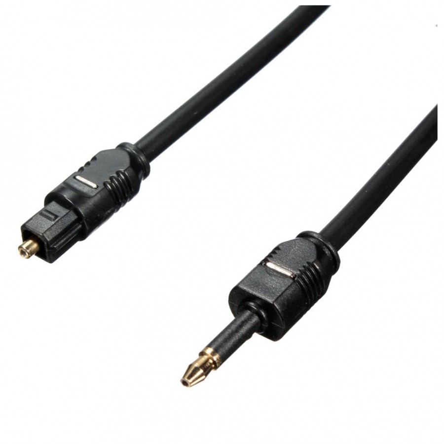câble/audio digital sound toslink vers mini câble toslink 3,5mm câble  optique SPDIF 3,5 vers adaptateur de câble audio optique pour Macbook  longueur 2m