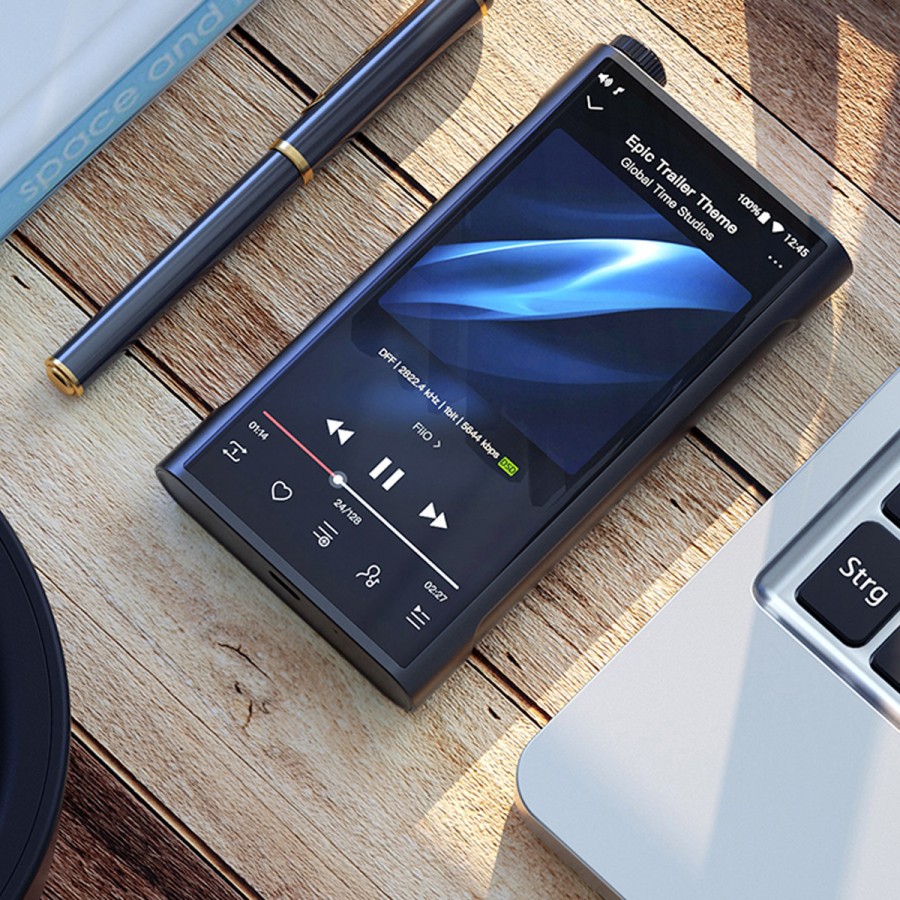 Audiophonics - FIIO M15 Digital Audio Player DAP Android Hi-Res 2x AK4499EQ  Exynos 7872 XMOS Bluetooth WiFi 32bit 768kHz DSD512