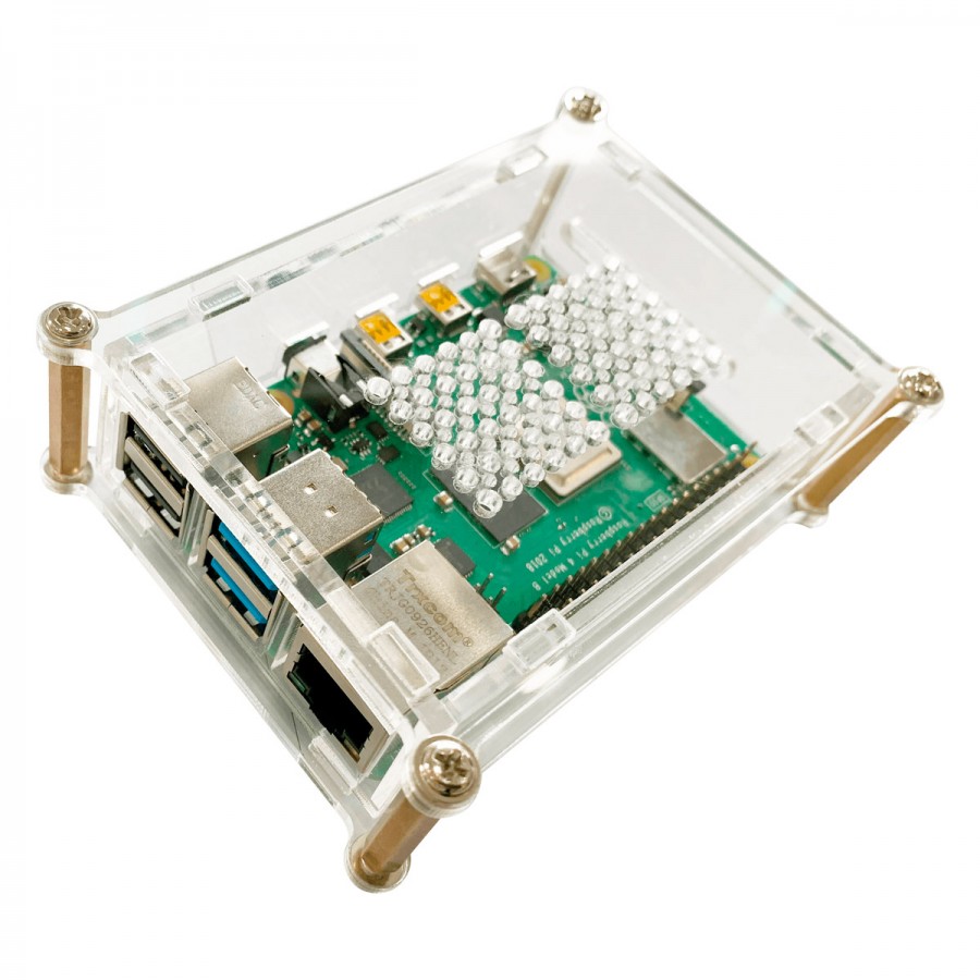 RPI MATICBOX4 W: Boîtier pour Raspberry Pi 4, plastique, blanc