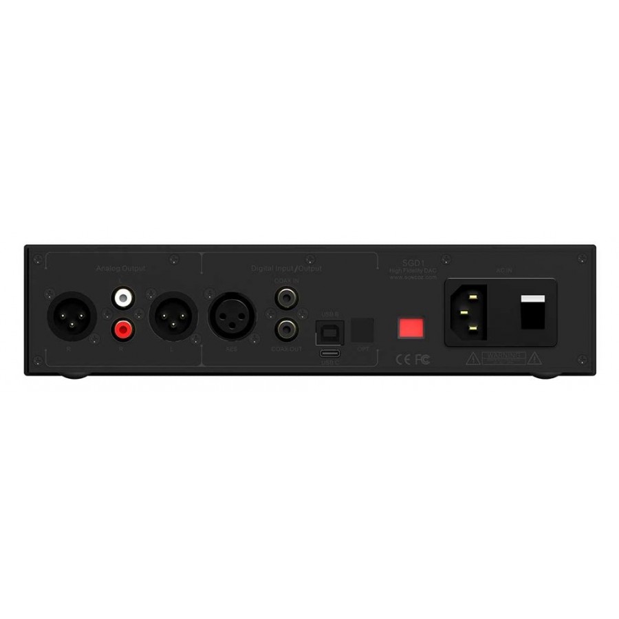 Audiophonics - SONCOZ SGD1 DAC Double ES9038Q2M 32bit / 784 kHz DSD512 XMOS  U208 Bluetooth 5.0 Black