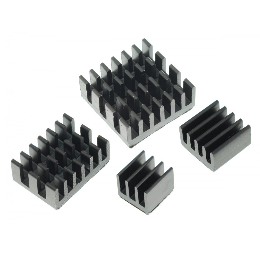 Audiophonics - Boîtier Dissipateur Aluminium pour Raspberry Pi 4 Noir