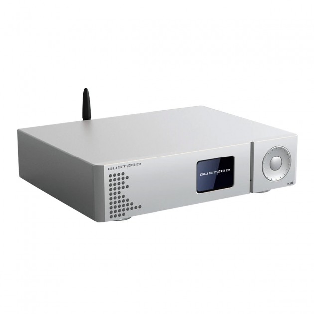 GUSTARD DAC-X16 Balanced DAC 2x ES9068AS Accusilicon XMOS MQA Bluetooth 5.0  32bit 768kHz DSD512 Silver - Audiophonics