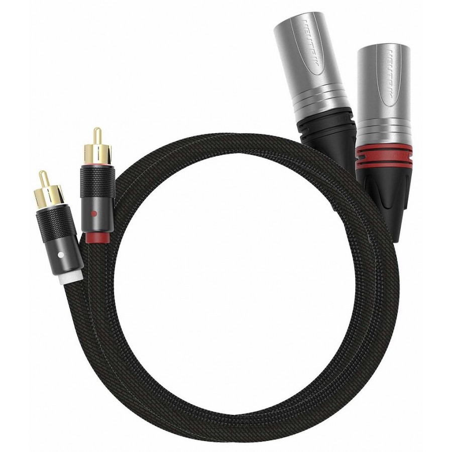 KHADAS Câble symétrique XLR 3 Pin vers RCA symétrique Cuivre OCC 1m (La  paire) - Audiophonics