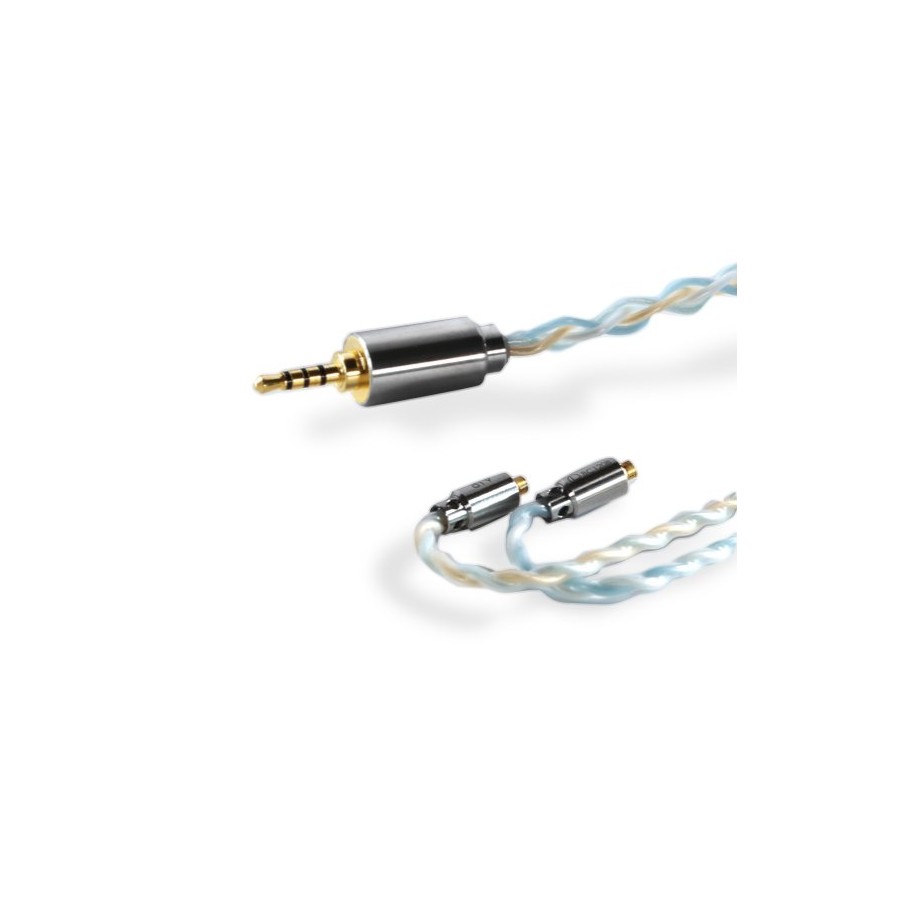 MATRIX Câble USB-A Mâle vers USB-B Mâle Cuivre OFC Plaqué Argent / Or 1.2m  - Audiophonics