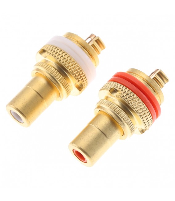 Rca Plugs Gold Plated Pair Audiophonics 1147