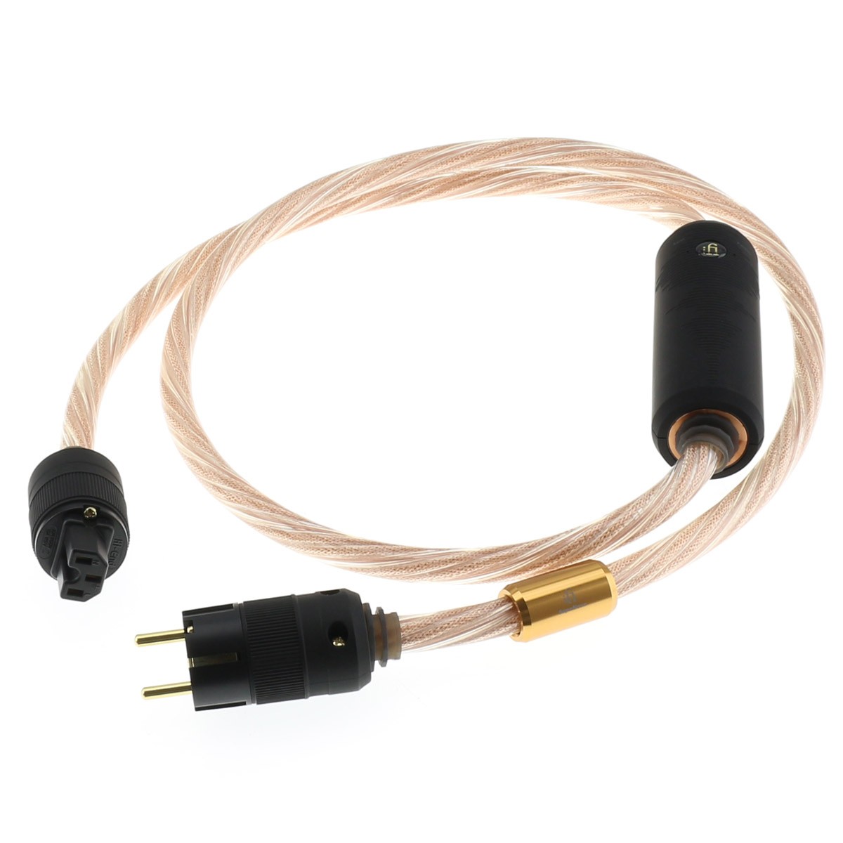 IFI AUDIO SUPANOVA Câble Secteur Cuivre OFHC Plaqué Or Blindé avec  Technologie d'Annulation de Bruit 1.8m - Audiophonics