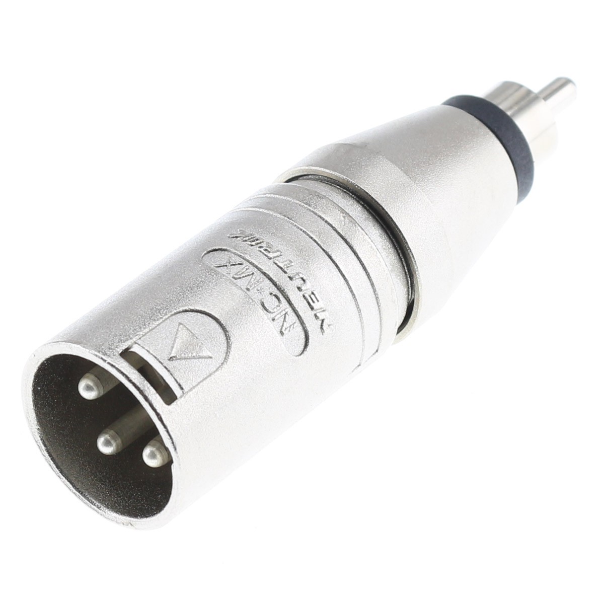 Neutrik 3-Pole XLR Male to RCA Male Adapter