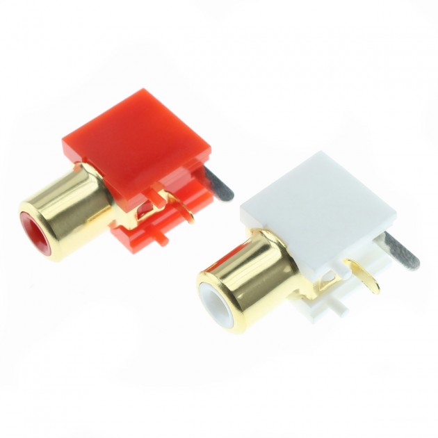 Solder RCA Jack Audio Video Connectors Plug Plastic Handle Male