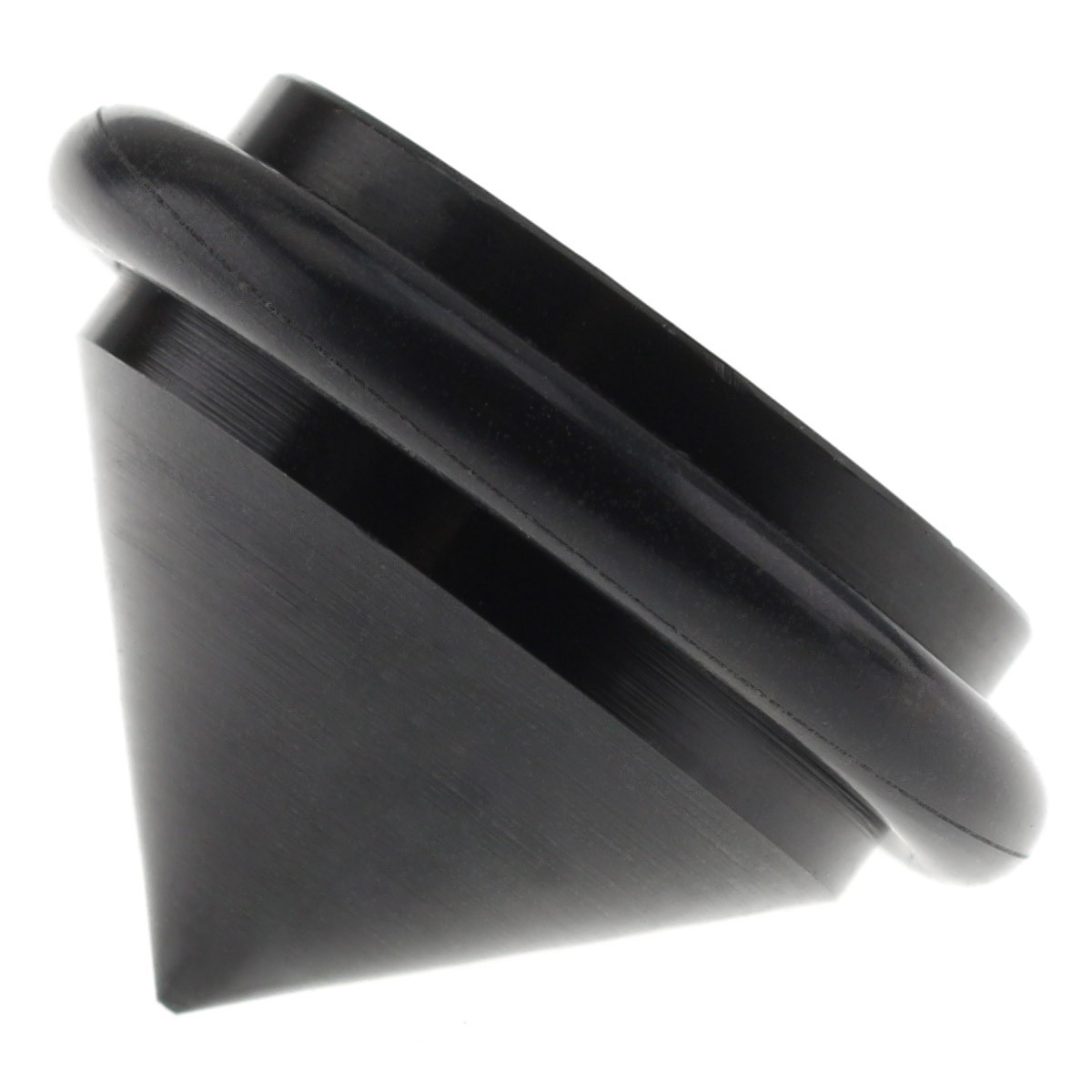 Spikes M4 Aluminum Rubber Ø41x28mm Black (Unit)