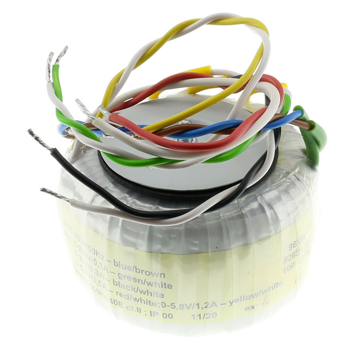 [GRADE S] Toroidal Transformer 96VA 200V 0.3A / 30V 0.3A / 5.8V 3.5A / 5.8V 1.2A