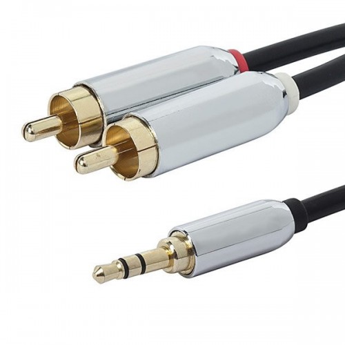 CYK Interconnect cable Jack 3.5mm - Cinch / RCA OFC 24K 0.75m - Audiophonics