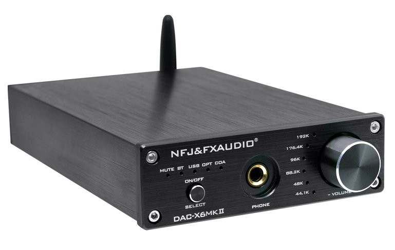 [GRADE B] FX-AUDIO DAC-X6 MKII DAC Amplificateur Casque Bluetooth 5.0 aptX ES9018 QCC3008 24Bit 192kHz Noir