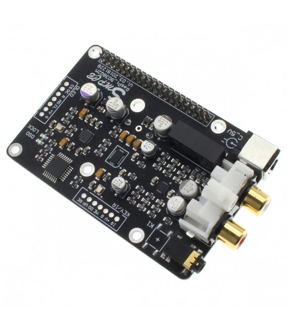 [GRADE S] DAC Board ES9038Q2M for Raspberry Pi 32bit 768kHz DSD512 ...