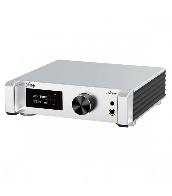 Audiophonics - SABAJ A20D 2022 DAC ES9038Pro Headphone Amplifier TPA6120A2  XMOS XU216 Bluetooth 5.0 32bit 768kHz DSD512 MQA